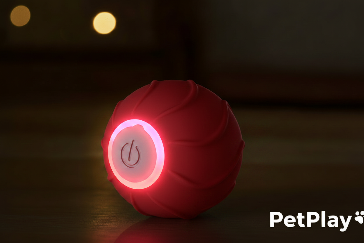 PetPlay™ – Bola Inteligente LED para Cães e Gatos